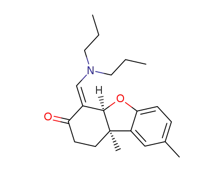 (4aS,9bR)-4-[1-Dipropylamino-meth-(E)-ylidene]-8,9b-dimethyl-1,4,4a,9b-tetrahydro-2H-dibenzofuran-3-one