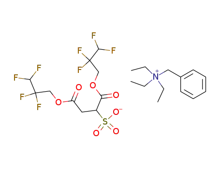 1,2-Bis-(2,2,3,3-tetrafluoro-propoxycarbonyl)-ethanesulfonatebenzyl-triethyl-ammonium;