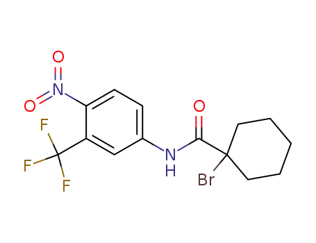 N-(4-Nitro-3-trifluormethylphenyl)-α-bromcyclohexanoylamid