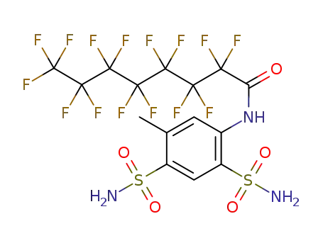 2,2,3,3,4,4,5,5,6,6,7,7,8,8,8-Pentadecafluoro-octanoic acid (5-methyl-2,4-disulfamoyl-phenyl)-amide