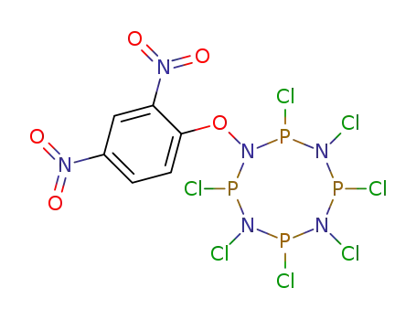 1,2,3,4,5,6,8-Heptachloro-7-(2,4-dinitro-phenoxy)-[1,3,5,7,2,4,6,8]tetrazatetraphosphocane