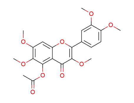 5-acetoxy-2-(3,4-dimethoxy-phenyl)-3,6,7-trimethoxy-chroman-4-one