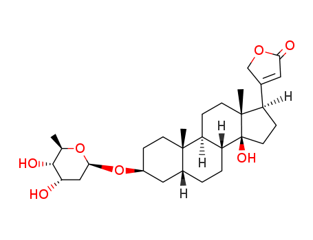 3-[(3S,5R,10S,13R,14S,17R)-3-[(2R,5S)-4,5-dihydroxy-6-methyloxan-2-yl]oxy-14-hydroxy-10,13-dimethyl-1,2,3,4,5,6,7,8,9,11,12,15,16,17-tetradecahydrocyclopenta[a]phenanthren-17-yl]-2H-furan-5-one