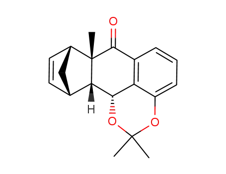 rel-(10S,1S,4R,4aS,9aR)-5,10-Dihydroxy-5,10-di-O-isopropylidene-1,4-methano-9a-methyl-9-oxo-1,4,4a,9,9a,10-hexahydroanthracene
