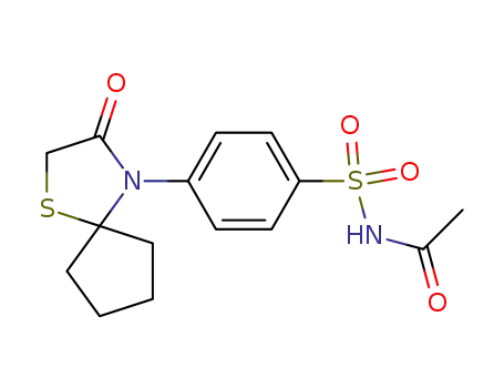 N-Acetyl-4-(3-oxo-1-thia-4-aza-spiro[4.4]non-4-yl)-benzenesulfonamide