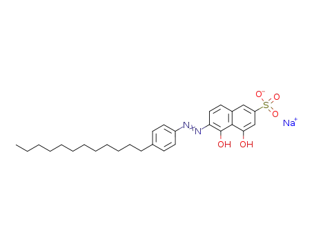 Sodium; 6-(4-dodecyl-phenylazo)-4,5-dihydroxy-naphthalene-2-sulfonate