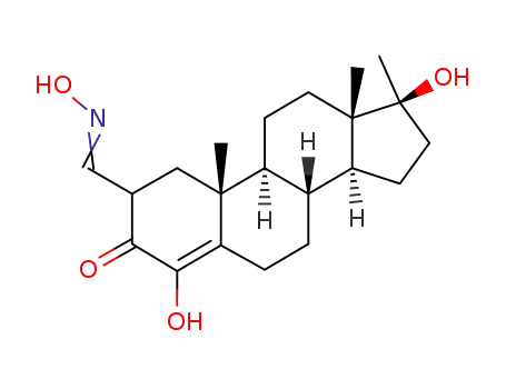 4-Hydroxy-17α-methyl-2-oximinoformyl-testosteron