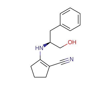2-((S)-1-Hydroxymethyl-2-phenyl-ethylamino)-cyclopent-1-enecarbonitrile
