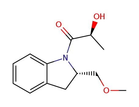(S)-2-Hydroxy-1-((S)-2-methoxymethyl-2,3-dihydro-indol-1-yl)-propan-1-one