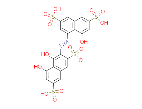 2,7-Naphthalenedisulfonic acid,4,5-dihydroxy-3-[(8-hydroxy-3,6- disulfo-1-naphthalenyl)azo]-