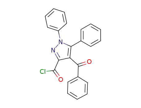4-benzoyl-1,5-diphenyl-1H-3-pyrazole carboxylic acid chloride