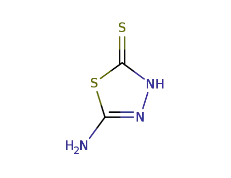 Molecular Structure of 2349-67-9 (5-Amino-1,3,4-thiadiazole-2-thiol)