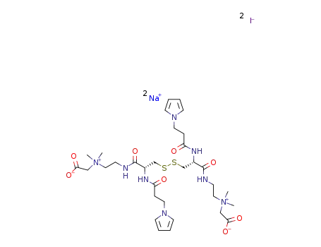N,N'--L-cystinylbis(aminoethyl)>-N,N'-bis(carboxymethyl)-N,N'-dimethylammonium diiodide disodium salt