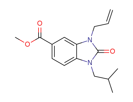 3-allyl-1-isobutyl-2-oxo-2,3-dihydro-1H-benzoimidazole-5-carboxylic acid methyl ester