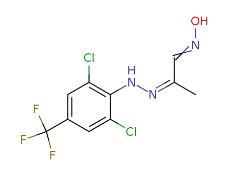 2-(2,6-Dichloro-4-trifluoromethylphenylhydrazono)propanal 1-oxime