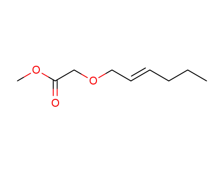 Molecular Structure of 256394-12-4 (Acetic acid, [(2E)-2-hexenyloxy]-, methyl ester)