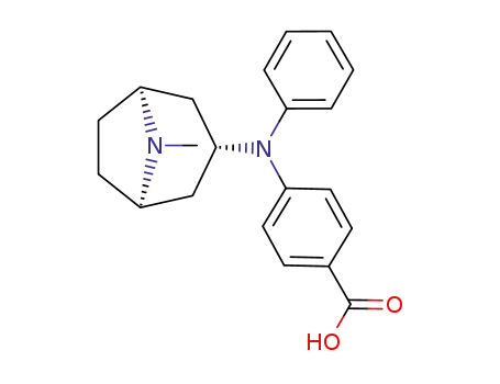 4-[phenyl(exo-8-methyl-8-azabicyclo[3.2.1]octan-3-yl)amino]benzoic acid