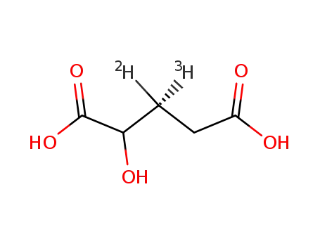 (R)-2-hydroxy[3-2H,3-3H]glutaric acid