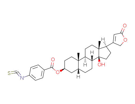 14-hydroxy-3β-(4-isothiocyanatobenzoyloxy)-5β,14β-card-20(22)-enolide