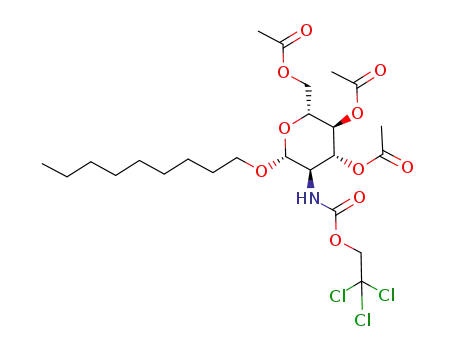 nonyl 2-deoxy-3,4,6-tri-O-acetyl-2-(2,2,2-trichloroethoxycarbonylamino)-β-D-glucopyranoside