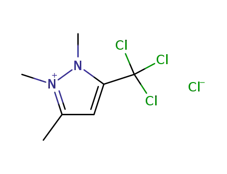 3-methyl-5-trichloromethyl-1,2-dimethyl-1H-pyrazolium chloride