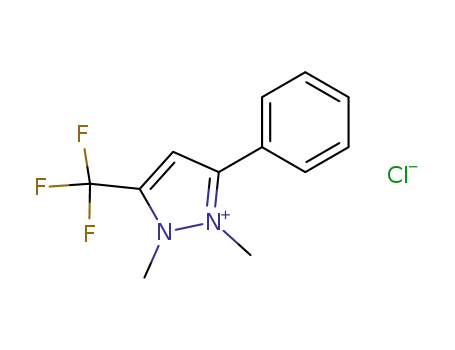 1,2-dimethyl-5-phenyl-3-trifluoromethyl-2H-pyrazol-1-ium; chloride