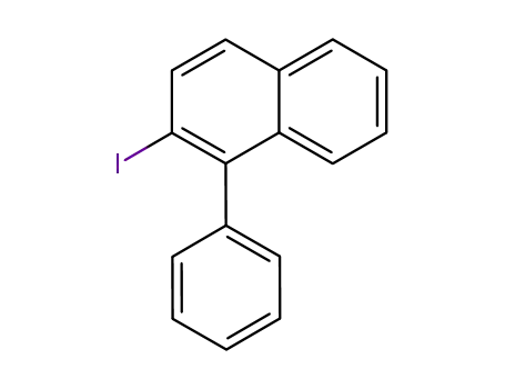 Molecular Structure of 607731-70-4 (Naphthalene, 2-iodo-1-phenyl-)