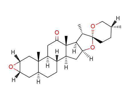 (25R)-2α,3α-epoxy-5α-spirostan-12-one