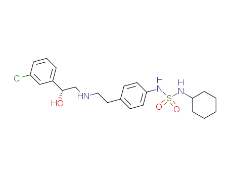 N-[4-[2-[[(2R)-2-(3-chlorophenyl)-2-hydroxyethyl]amino]ethyl]phenyl]-N'-cyclohexyl-sulfamide