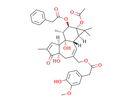 13-acetyl-20-homovanillyl-12-phenylacetyl-4α-phorbol