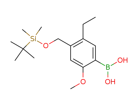 tert-butyl-dimethyl-(4-boronic acid-2-ethyl-5-methoxy-benzyloxy)-silane