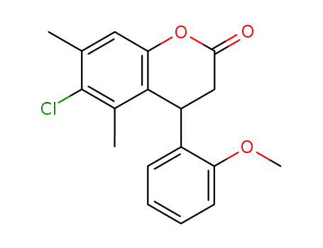 6-chloro-4-(2-methoxyphenyl)-5,7-dimethyl-3,4-dihydrochromen-2-one