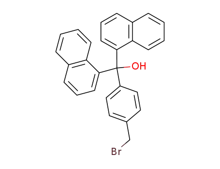 4-(bromomethyl)phenyl[di(1-naphthyl)]methanol