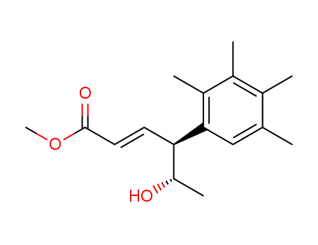 methyl (4,5)-anti-4-(2',3',4',5'-tetramethylphenyl)-5-hydroxy-2(E)-hexenoate