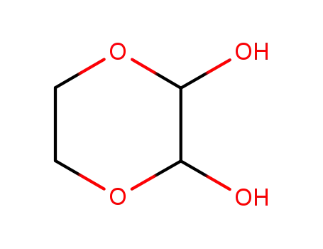 Molecular Structure of 4845-50-5 (1,4-Dioxane-2,3-diol)