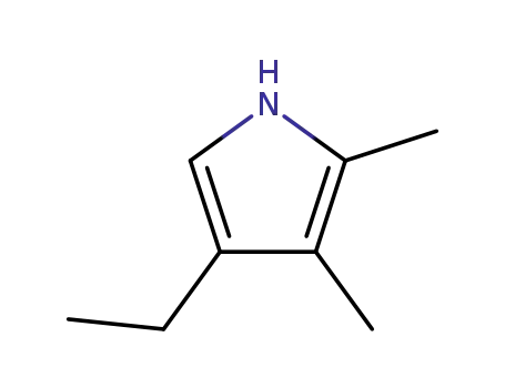 Molecular Structure of 491-18-9 (4-Ethyl-2,3-dimethyl-1H-pyrrole)