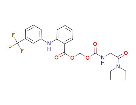 2-(3-trifluoromethyl-phenylamino)-benzoic acid diethylcarbamoylmethylcarbamoyloxymethyl ester