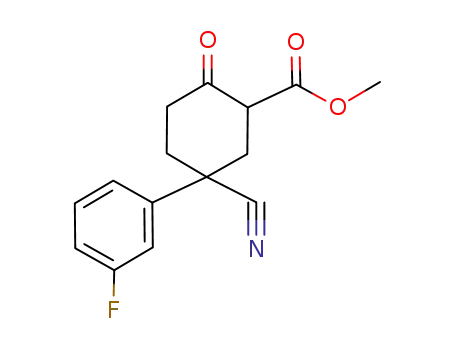 methyl 5-cyano-5-(3-fluorophenyl)-2-oxocyclohexanecarboxylate