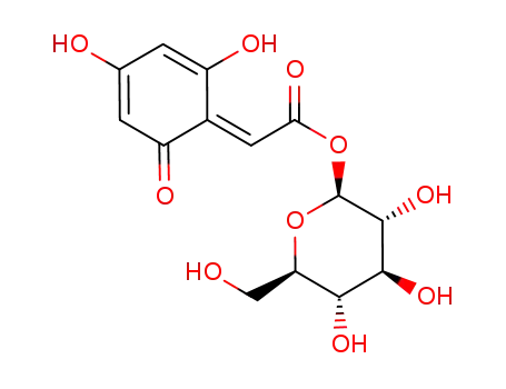 8-β-D-glucopyranosyl-2,4-dihydroxy-6-oxo-cyclohexa-2,4-dienylacetic acid