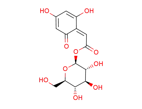 β-D-glucopyranosyl (2,4-dihydroxy-6-oxo-cyclohexa-2,4-dienylidene)acetate