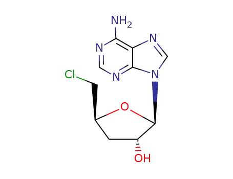 (2R,3R,5S)-2-(6-amino-9H-purin-9-yl)-5-(chloromethyl)tetrahydrofuran-3-ol
