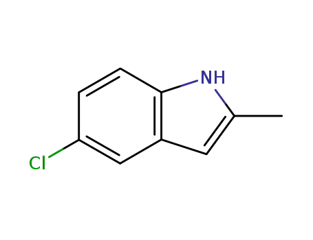 Molecular Structure of 1075-35-0 (5-CHLORO-2-METHYLINDOLE)