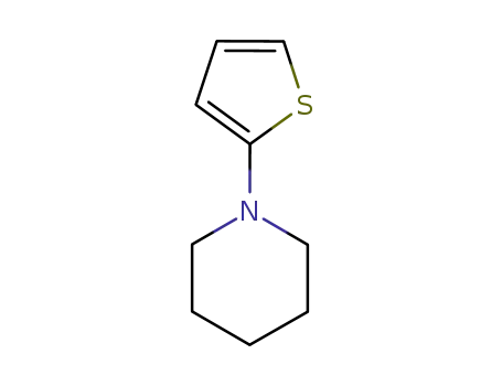 Molecular Structure of 19983-20-1 (1-(THIEN-2-YL)-PIPERIDINE)