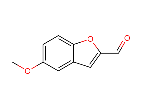 Molecular Structure of 23145-19-9 (5-Methoxybenzofuran-2-carbaldehyde)