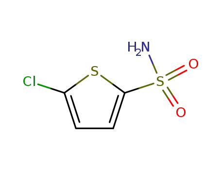 Molecular Structure of 53595-66-7 (5-Chlorothiophene-2-sulfonamide)