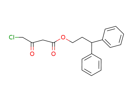 (3,3-diphenylpropane-1-yl) 4-chloroacetoacetate