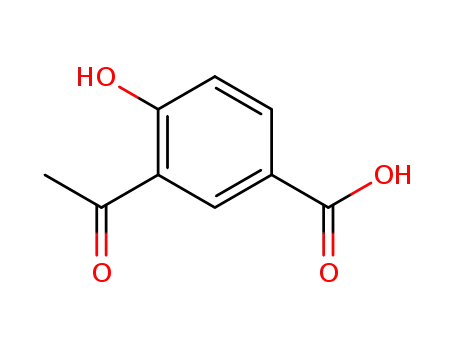 Molecular Structure of 16357-40-7 (3-acetyl-4-hydroxybenzoic acid)