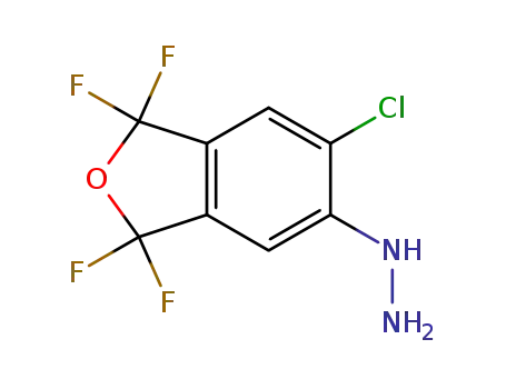 5-chloro-1,1,3,3-tetrafluoro-1,3-dihydroisobenzofuran-6-yl-hydrazine