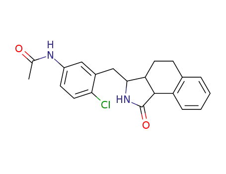 3-(5-Acetamino-2-chlorophenyl)methyl-2,3,3a,4,5,9b-hexahydro-1H-oxo-benz[e]isoindole
