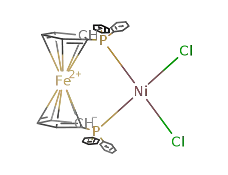 Molecular Structure of 67292-34-6 ([1,1'-Bis(diphenylphosphino)ferrocene]dichloronickel(II))